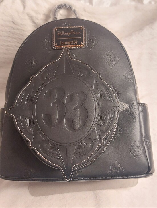 Loungefly Handbags - Disney Club 33 Exclusive Black Loungefly mini backpack Rare NEW